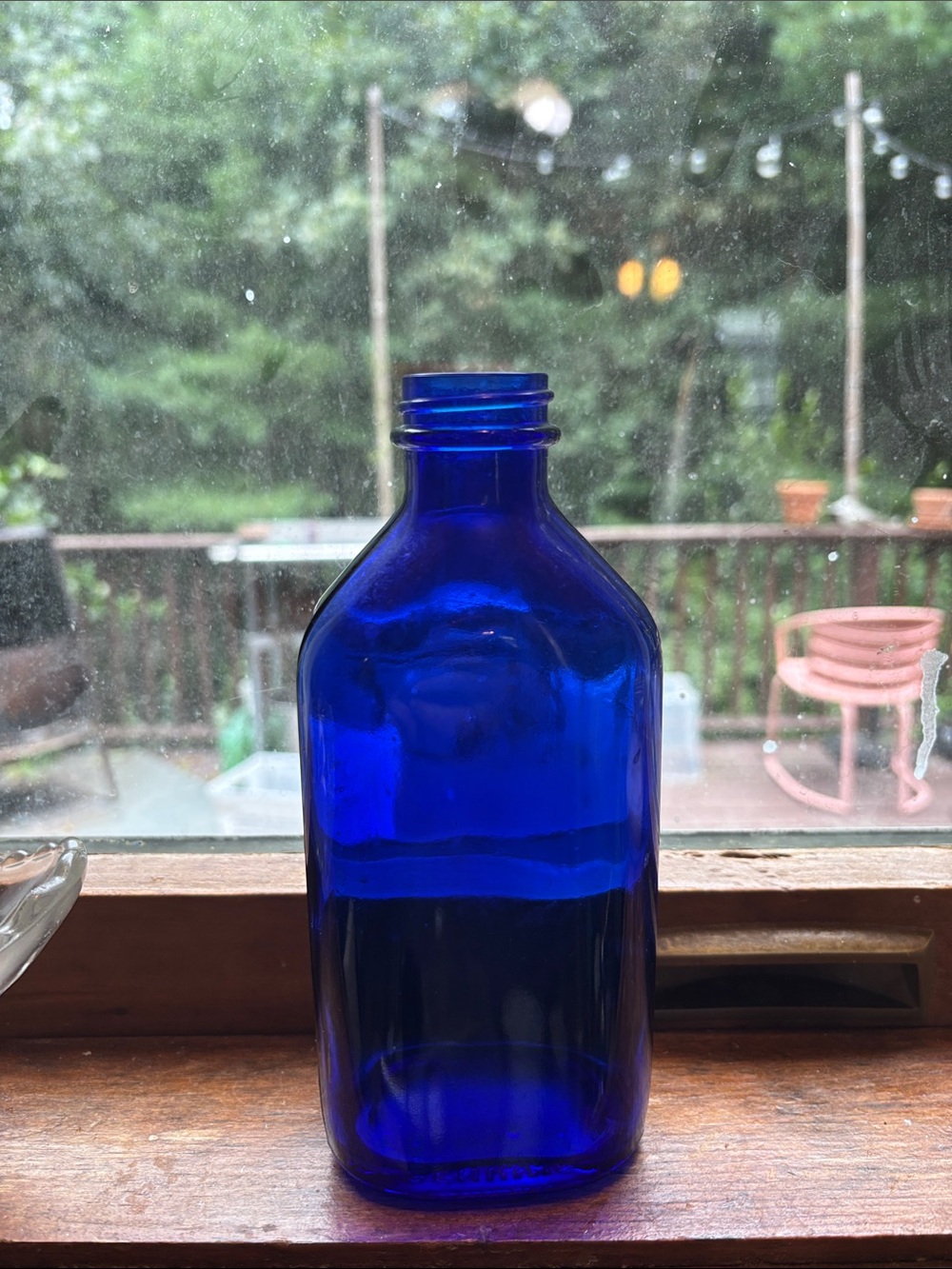 Philips Cobalt Blue Glass Bottle